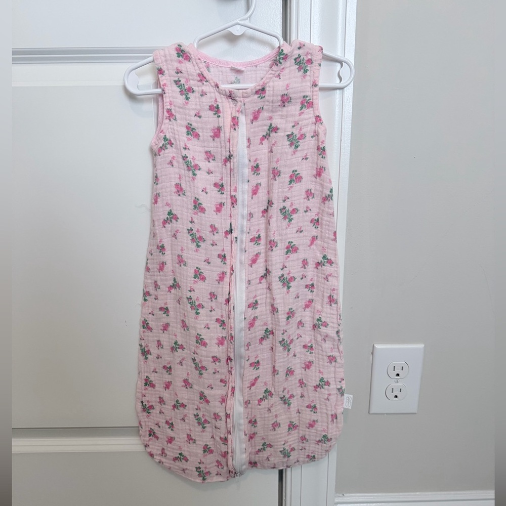 Mud Pie Pink Floral Sleep Sack (0-6 months)
